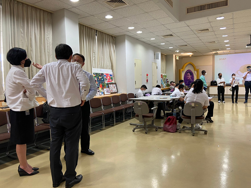 3. Observing the workshop on "Skill Development Training for Thai Persons with Disabilities on Employability in the Food Business" at APCD Training Center