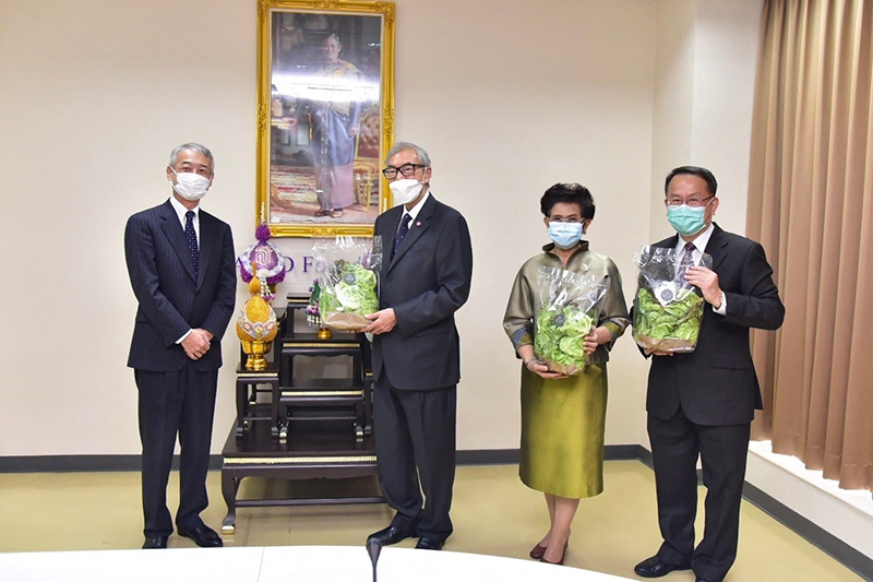 On 12 January 2022, Mr. MORITA Takahiro, the Chief Representative of Japan International Cooperation Agency (JICA) Thailand Office, presented "the 17th JICA President Award" on behalf of JICA Headquarter in Japan, to Dr. Tej Bunnag, the President of the Asia-Pacific Development Center on Disability Foundation.