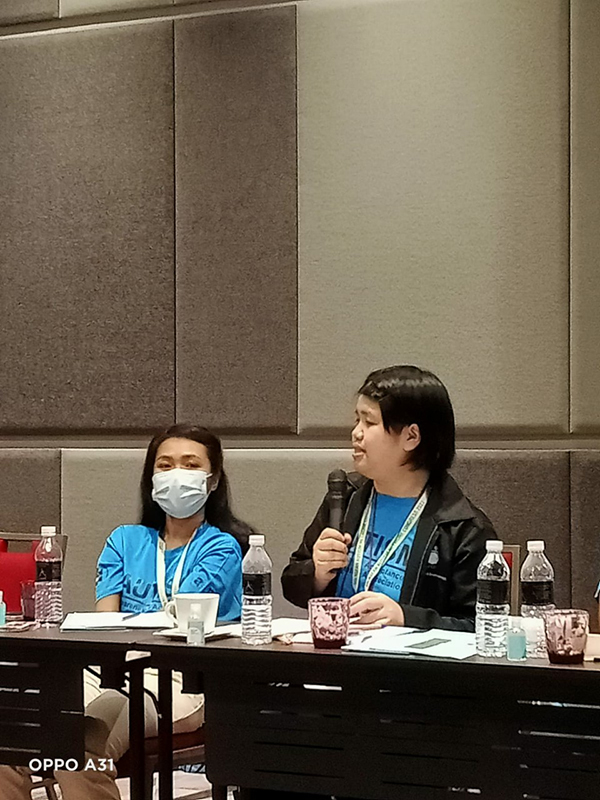 Ms. NuNu Supaanong, Networking & Collaboration Officer and Self-Advocates with Autism share AAN future plan