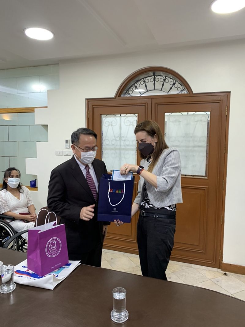 On 14 March 2022, Mr. Piroon Laismit (APCD Executive Director) led APCD Team to pay a courtesy call on Ambassador Extraordinary and Plenipotentiary of the State of Israel to the Kingdom of Thailand, Ms. Orna Sagiv