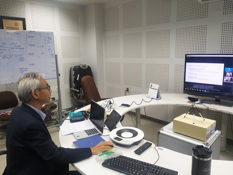 1. Final review meeting attended by Mr. Somchai Rungsilp, APCD Community Development Manager, presented insights on the execution of disability development and future action for the new decade toward an inclusive society for all.