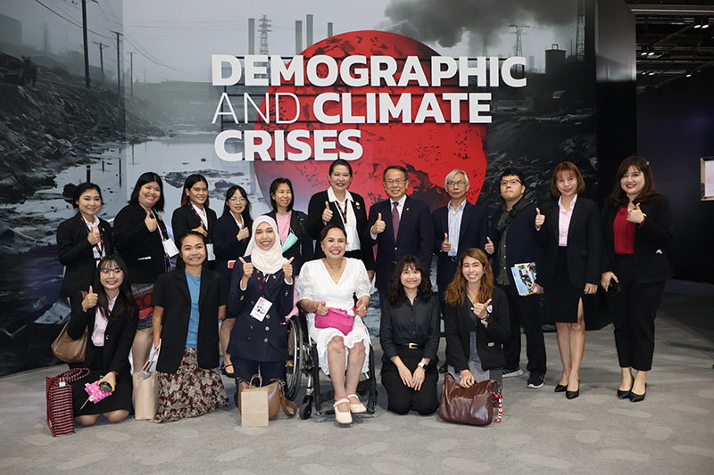 APCD Booth: APCD showcased inclusive initiatives on disability, sports, and disaster risk reduction. Visitors were participating in the interactive activities and interacting with APCD staff with different abilities.