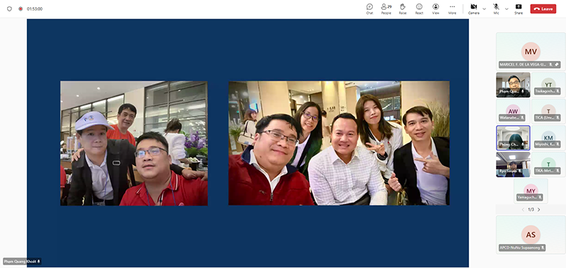 On 13 February 2026, Mr. Pham Quang Khoat from Vietnam were invited to present a story on Networking impacts after the training.