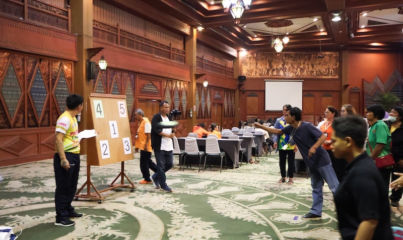 Picture 6: Participants took part in a mini-Dodgebee competition, focusing on a number of scores.