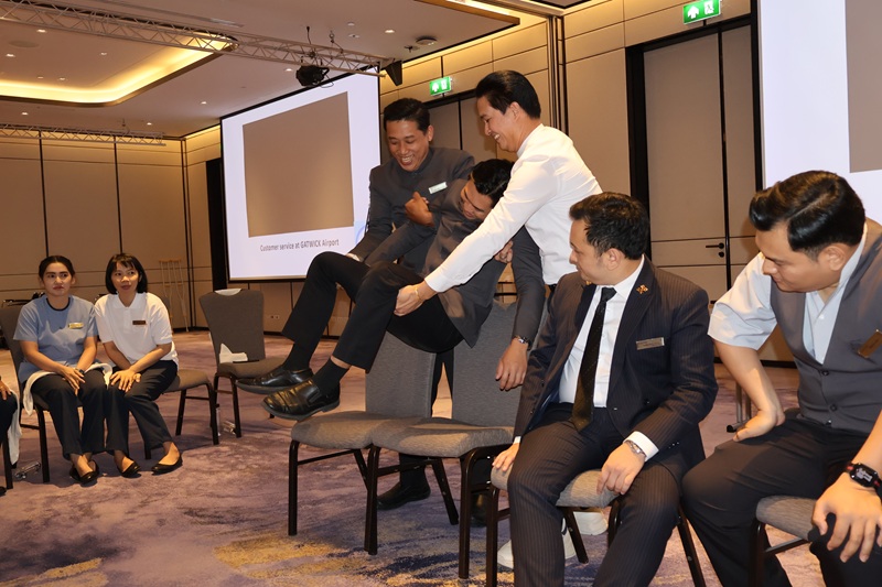 Carlton hotel staff participated in a training workshop on disability awareness to enhance understanding