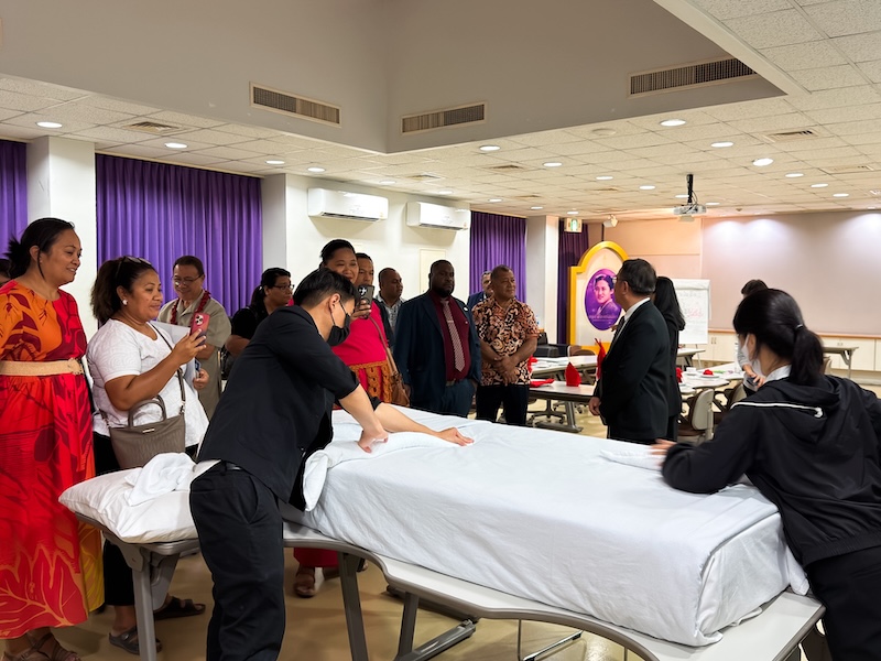 Pacific Island Countries Delegation tour the Hotel Sevices training